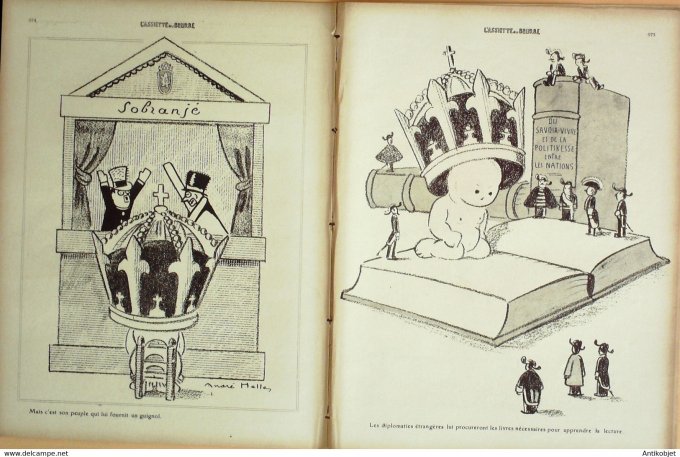 L'Assiette au beurre 1909 # 425 Le Royaume Bulgare Hellé André