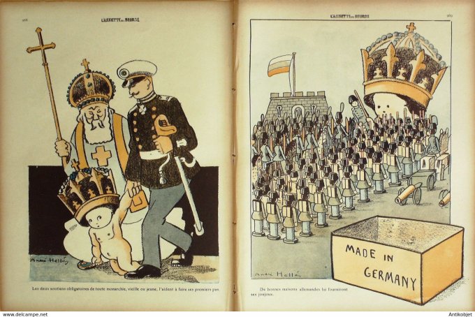 L'Assiette au beurre 1909 # 425 Le Royaume Bulgare Hellé André