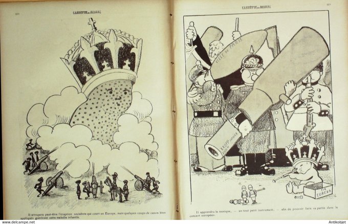 L'Assiette au beurre 1909 # 425 Le Royaume Bulgare Hellé André