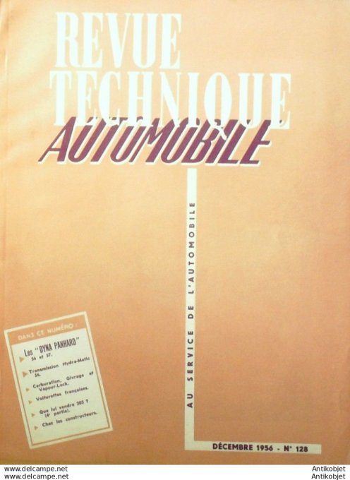 R.T Automobile Panhard Dyna voiturettes françaises 128 # 1956