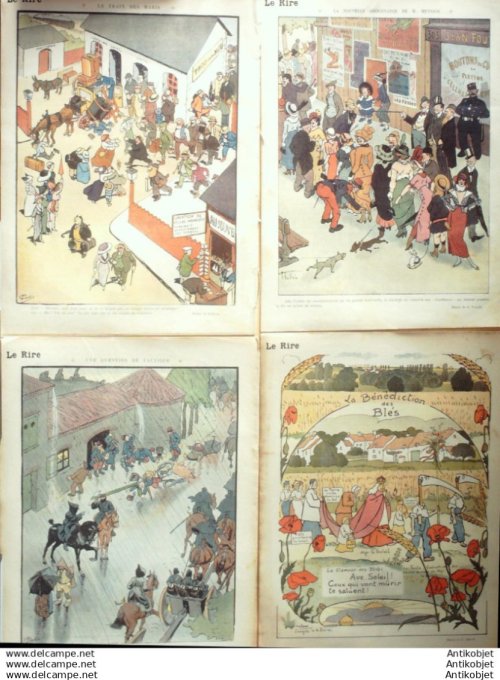 Le Rire 1913 lot 4 revues Fabiano Saurel Gerbault Le Rallic Faivre Pierlis Mirande Garrine