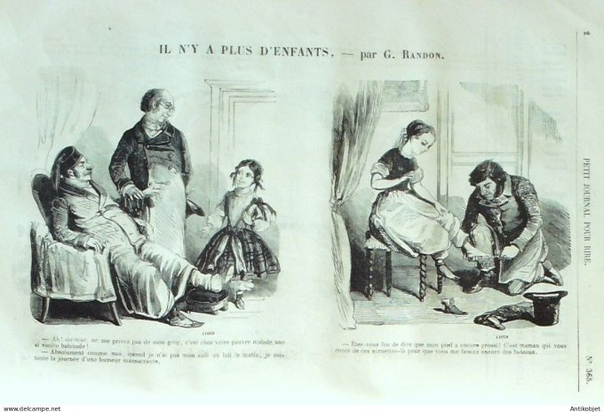 Petit journal pour Rire 1862 # 365 Il n'y a plus d'enfants Randon