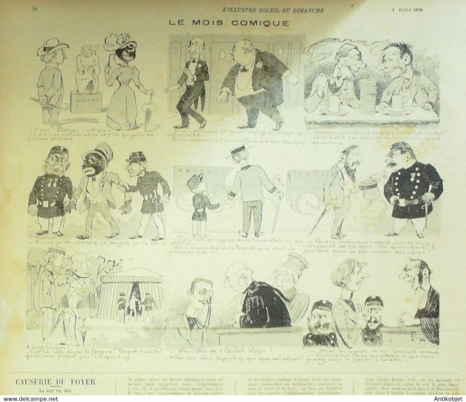 Soleil Du Dimanche 1899 N°27 Racing Club De France Fetes De Paris Cortege