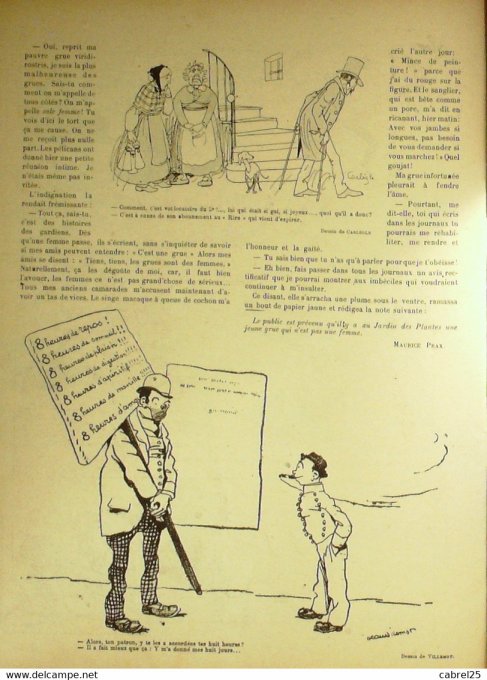 Le Rire 1906 n°172 Préjelan Villemot Bac Radiguet Faivre Sam Alex Barcet Guillaume