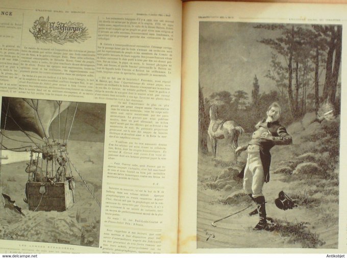 Soleil du Dimanche 1893 n°27 Rainey Brunnetière Georges Niel Pierrot marchand de coco