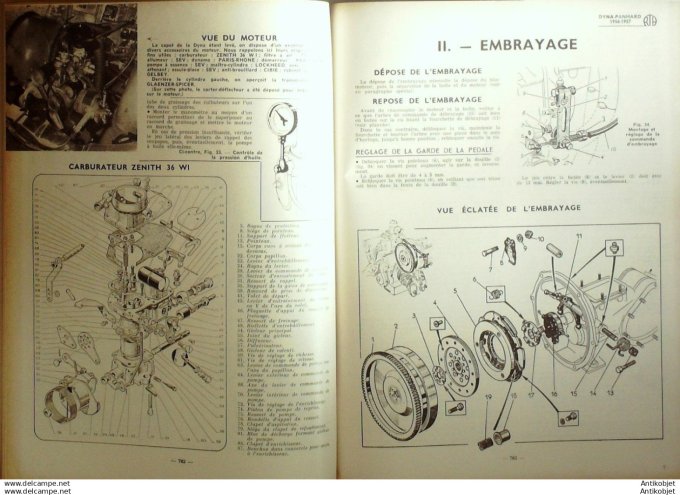 R.T Automobile Panhard Dyna voiturettes françaises 128 # 1956