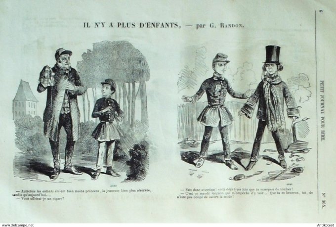 Petit journal pour Rire 1862 # 365 Il n'y a plus d'enfants Randon
