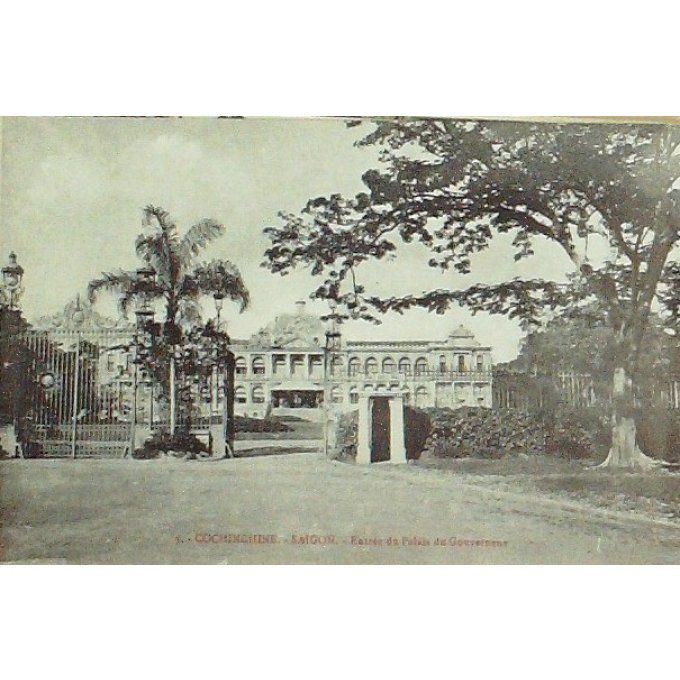 Cpa Viet-Nam Saigon Palais Du Gouverneur 1908