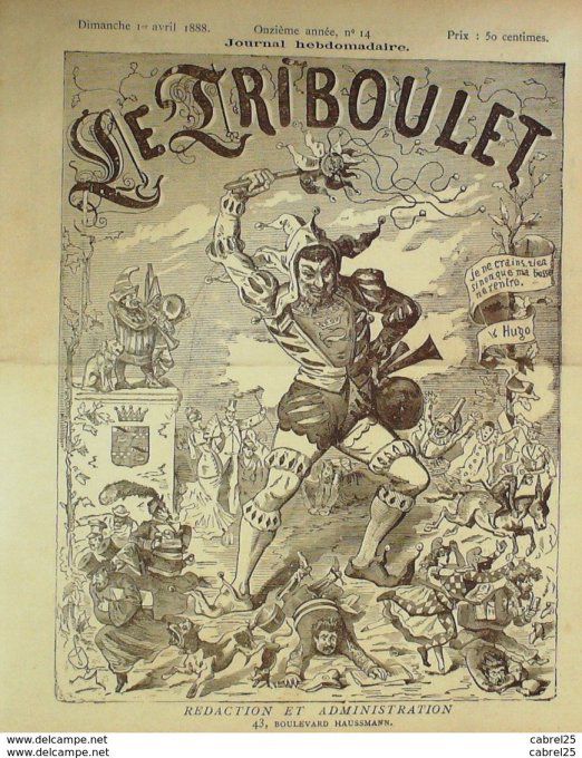 Le Triboulet 1888 n°14 BLASS GRELOT ROLAND LILIO DE PALVET