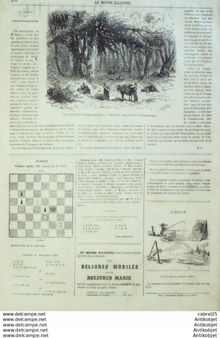 Le Monde illustré 1866 n°493 Iran Sangarius Karavan Serai Autriche Vienne Grèce Ile Candie Biarritz 