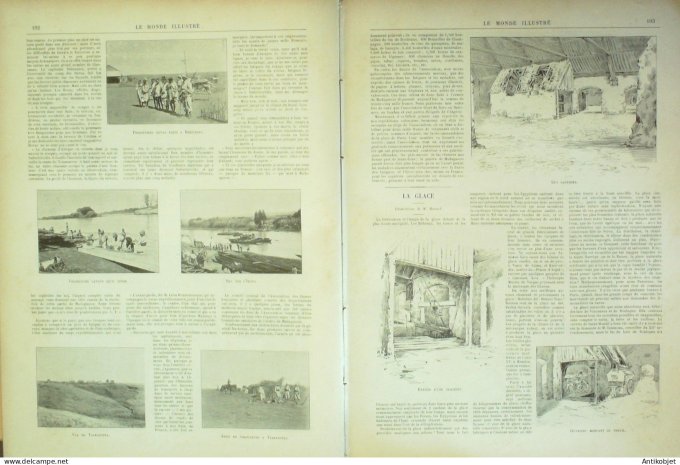 Le Monde illustré 1895 n°2002 Madagascar Tsarasotra Tamatave Auberchicourt Aniches (59)