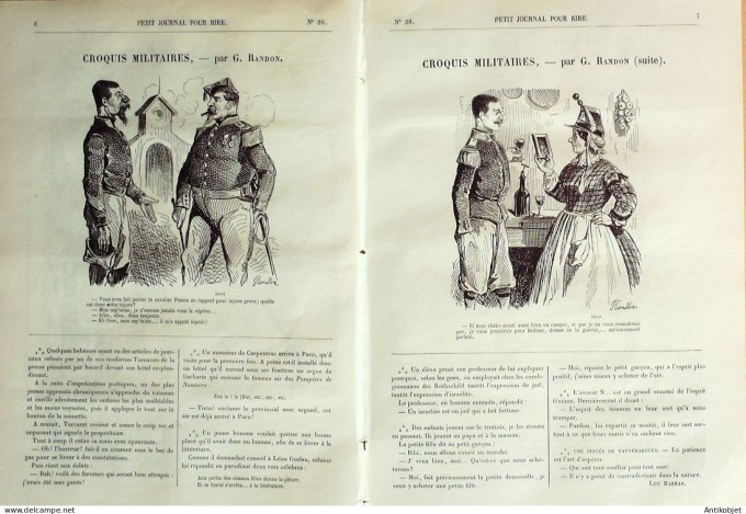 Petit journal pour Rire 1868 #   20 Le retour des beaux jours Darjou