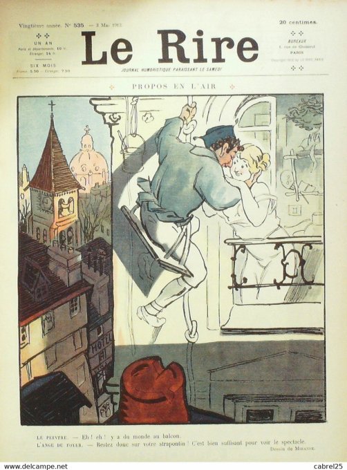 Le Rire 1913 n°535 Mirande Falké Hémard Faivre Cardona Roussau