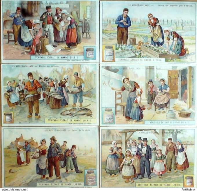 Chromo Liebig Sang  857 Pays-Bas vieille Hollande (1906)