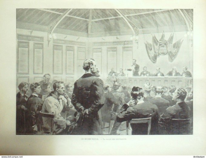 Le Monde illustré 1898 n°2138 Paris Marché de St-GermainTéléscriptor Bourse de Paris