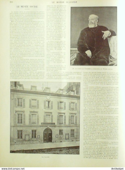 Le Monde illustré 1898 n°2138 Paris Marché de St-GermainTéléscriptor Bourse de Paris