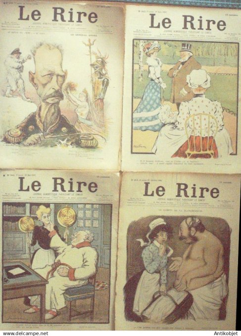 Le Rire 1901 lot 4 revues Grandjouan Faivre Sancha Malteste Baroni Leandre