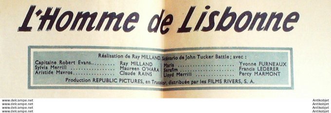 Mon Film 558 57-05- 1 Anastasia Ingrid Bergman Yul Brynner