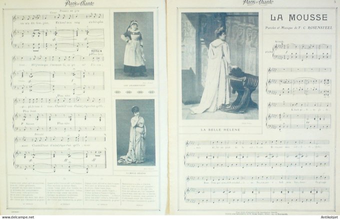 Paris qui chante 1905 n°147 Judic numéro Spécizl