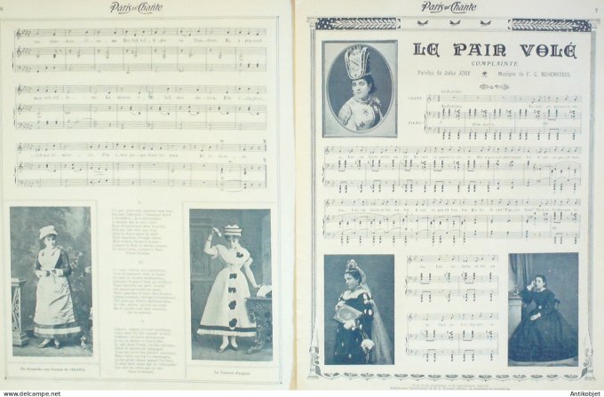 Paris qui chante 1905 n°147 Judic numéro Spécizl