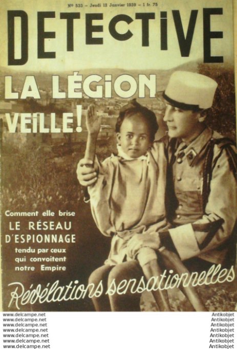 Détective 1939 # 533 Clichy Plaisir Valenciennes Toulon