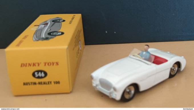 Austin Healey 100 blanche Dinky Toys Atlas 1:43