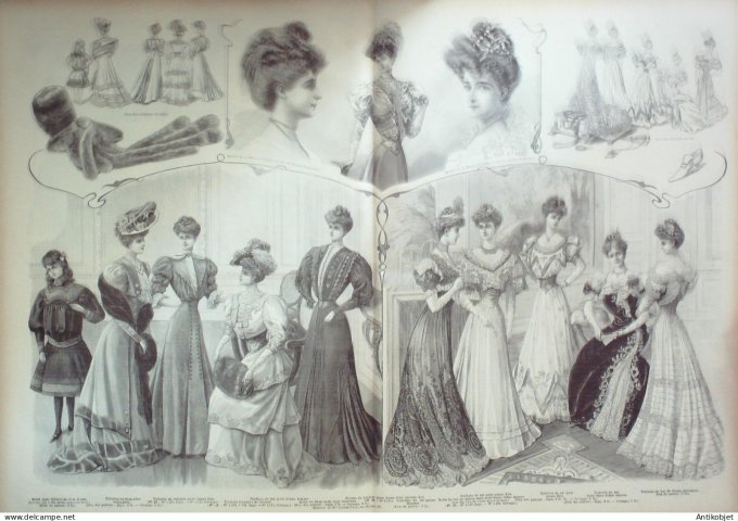 La Mode illustrée journal 1905 n° 51 Toilette de visites