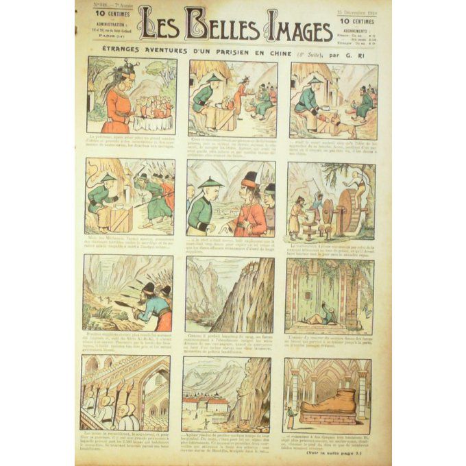 Les belles images 1910 n° 48 PARISIEN en CHINE (RI)