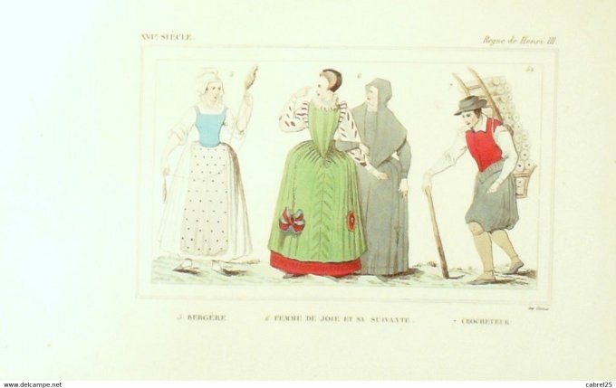 Portrait Crocheteur servantes 16ème 1852