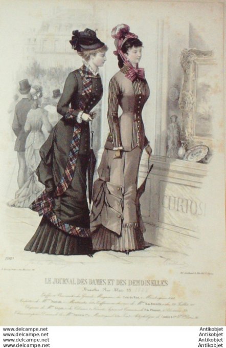 Journal des Dames Demoiselles 1877 # 1561 (Maison Degon-Pointude)