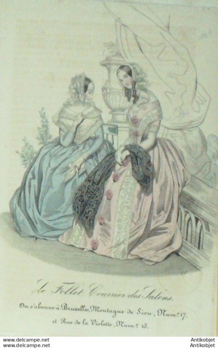 Gravure de mode Le Follet 1829 n°147