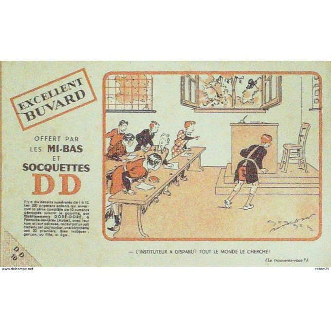 Buvard DD Bas,Soquette