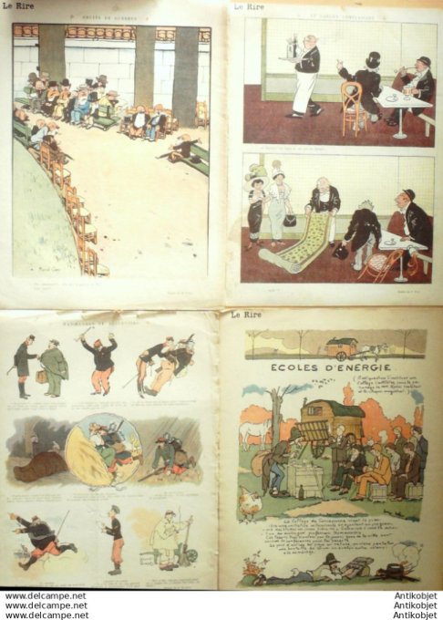 Le Rire 1912 lot 4 revues Guillaume Ostoya Fau Gerbault Fabiano Falke Hemard Fontanez