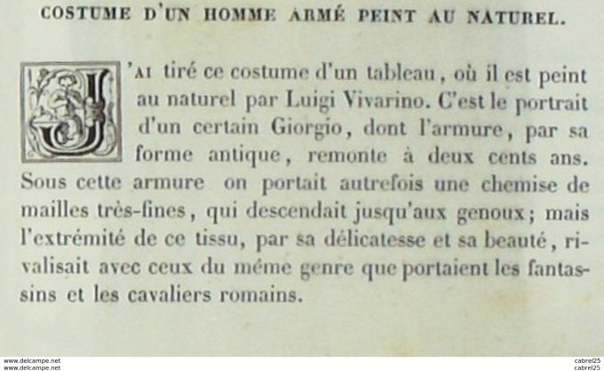 Italie ROME Garde armé 1859