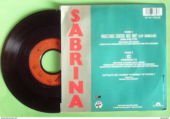 Sabrina 45T SP Voulez-vous coucher avec moi 1987