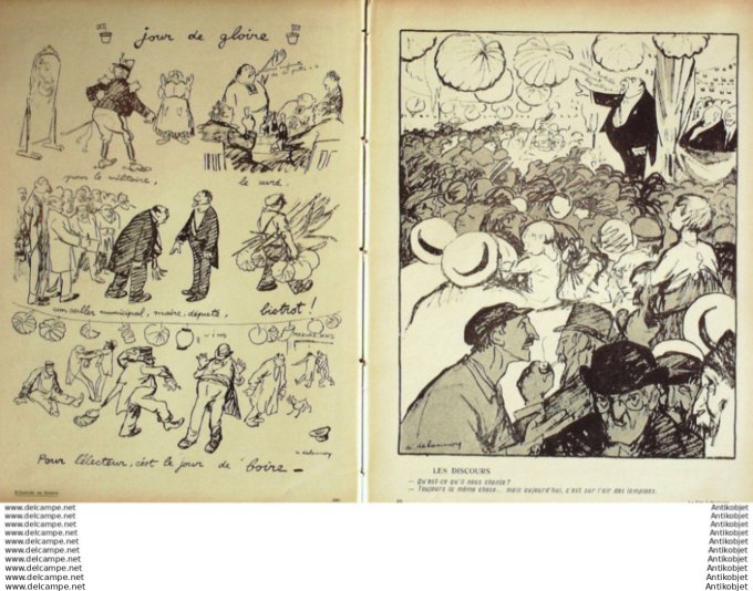 L'Assiette au beurre 1907 # 328 Lma fete a Marianne Delannoy