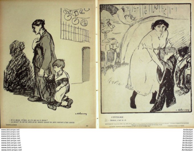 L'Assiette au beurre 1907 # 328 Lma fete a Marianne Delannoy