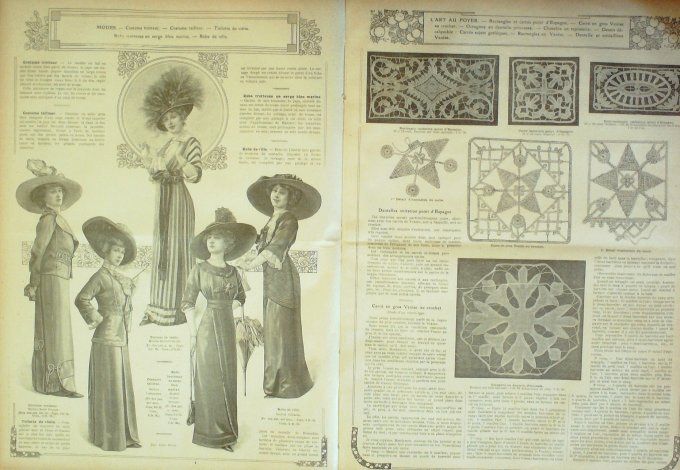 Journal Mode illustrée 1911 # 34 Robe de ceremonie