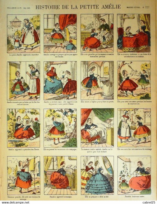 Histoire  de La Petite Amelie (Pellerin d'epinal)