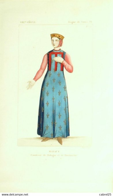 Mahaut Comtesse De Bologne Et Dammartin 13ème 1852