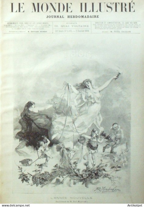 Le Monde illustré 1886 n°1501 Portugal Pena château Danemark Copenhague