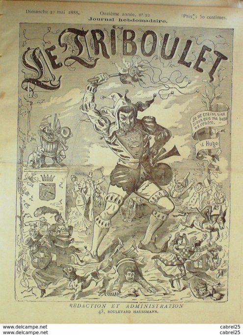Le Triboulet 1888 n°22 CAILLETTE ROLAND GRELOT IBI DE PALVET