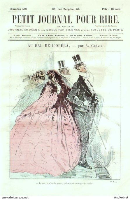 Petit journal pour Rire 1864 # 468 La Photographie Grevin