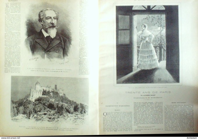 Le Monde illustré 1886 n°1501 Portugal Pena château Danemark Copenhague