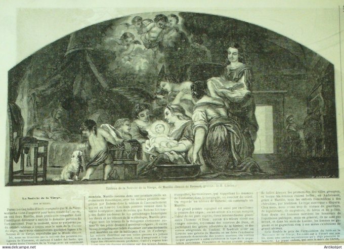 Le Monde illustré 1859 n° 89 Chartres (28) Champlieu Pierrefond (60) théâtre Italien