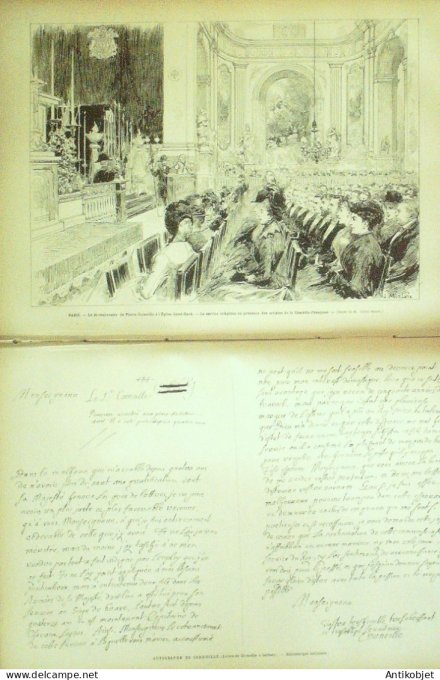 Le Monde illustré 1884 n°1437 Rouen (76) Pierre Corneille Saint-Sever (40)