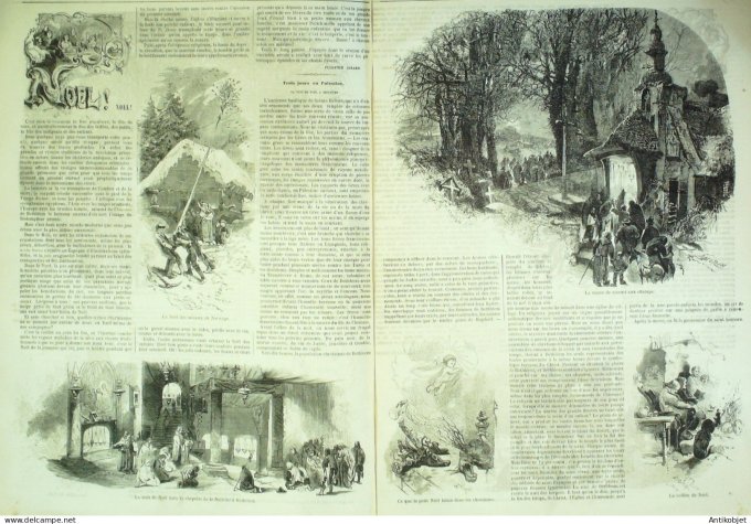 Le Monde illustré 1859 n° 89 Chartres (28) Champlieu Pierrefond (60) théâtre Italien