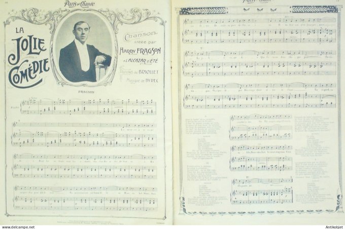 Paris qui chante 1905 n°148 Fragson numéro spécial
