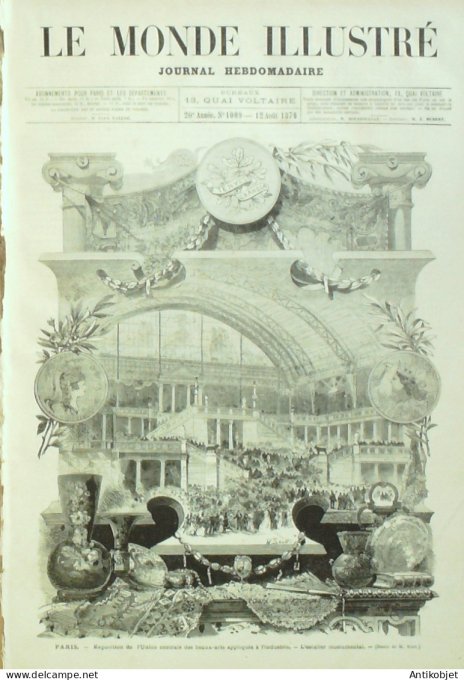 Le Monde illustré 1876 n°1009 Nouvelle Calédonie Nouméa Serbie Paracin Russie St-Pétersbourg