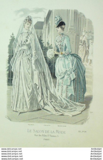 Gravure Mode Salon 1886 #  820 (Old Fashion plate)